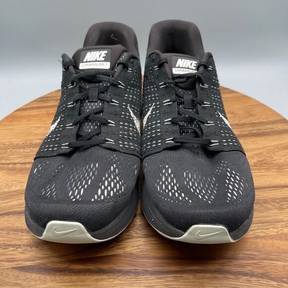 Nike Lunarglide 7 Shoes Mens Size 13 Black Running Comfort Walking Road Sneakers - Picture 2 of 8